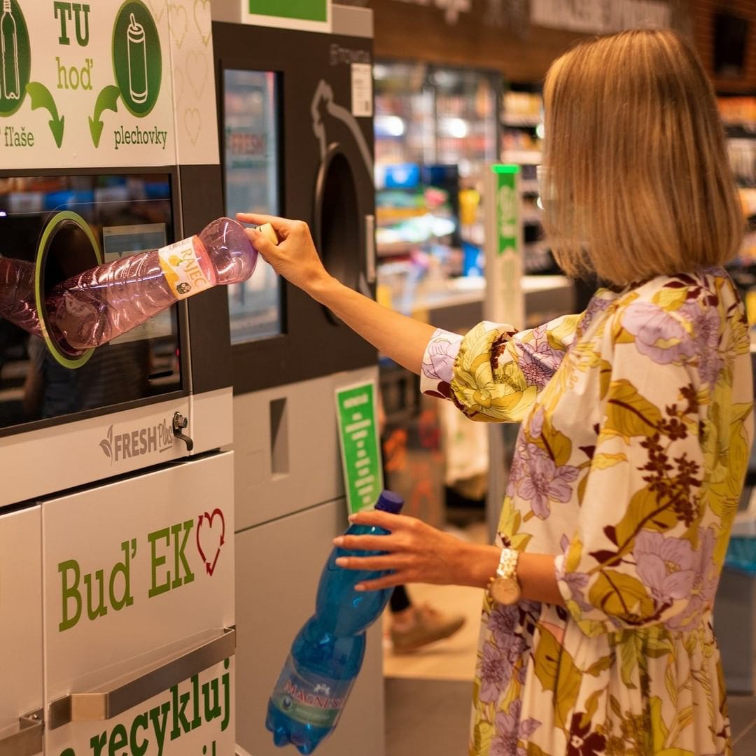 Recycling woman
