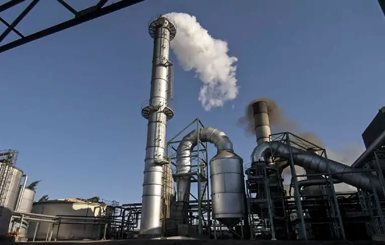 a sugar production plant